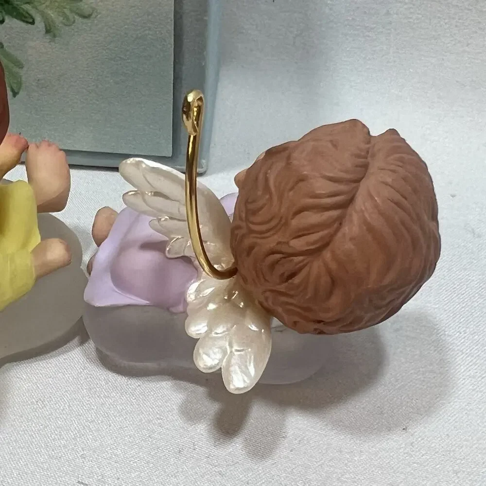 Hallmark Ornaments Lot/3 Mary's Angels Willow 2002 Bell Buttercup 1988 Iris 1991